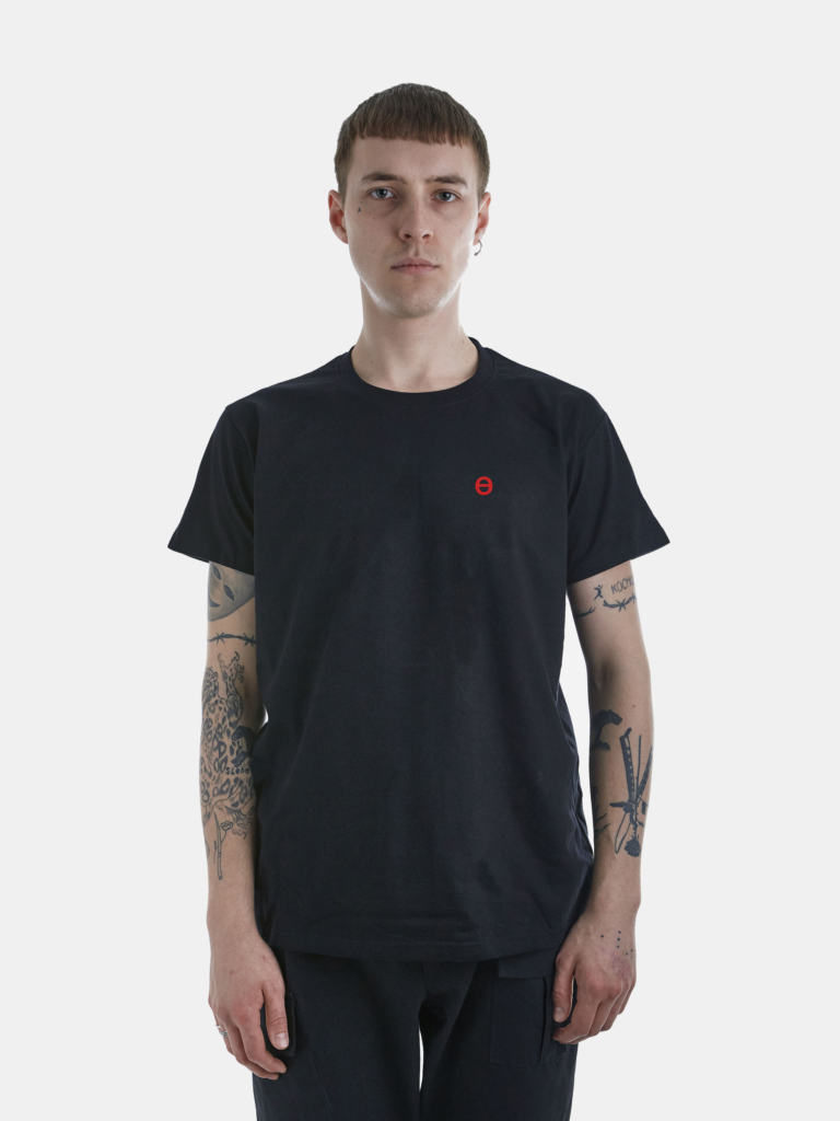 Black logo tee